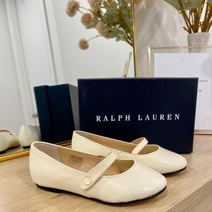 Ralph Lauren Cream Kids Shoes